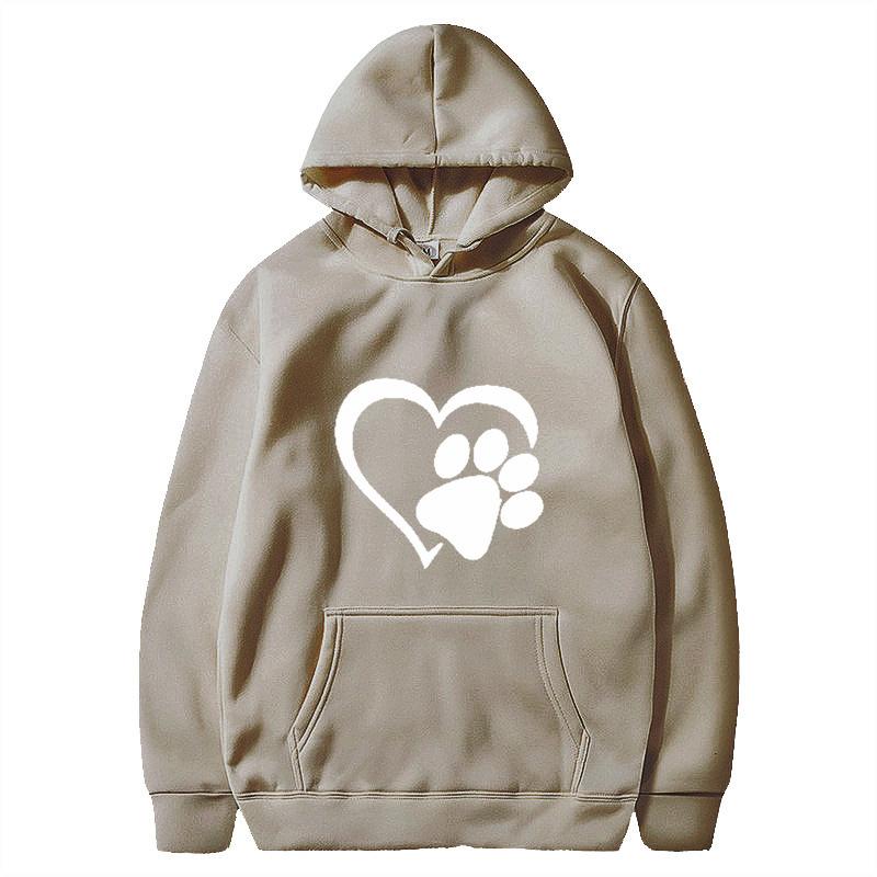 2025 spring and autumn men's black cat claw love couple shirt hooded sweater direct supply one piece hair