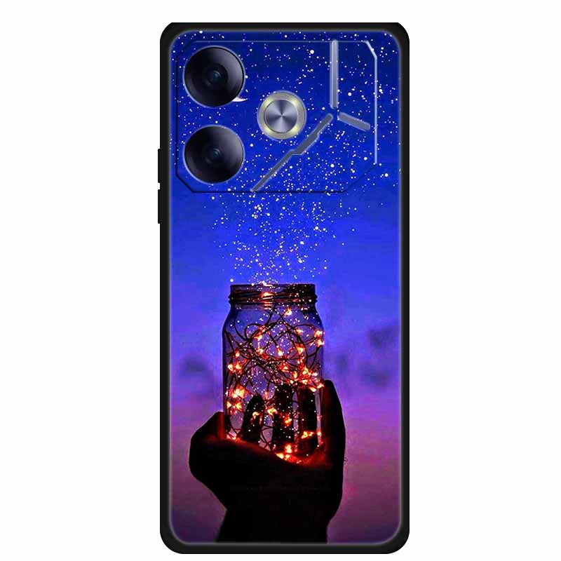 Phone Case For Tecno Pova 6 Back Cover Case Shockproof Black Silicone Soft Funda For Tecno Pova 6 Case Pova6 6.78" Capas Coque