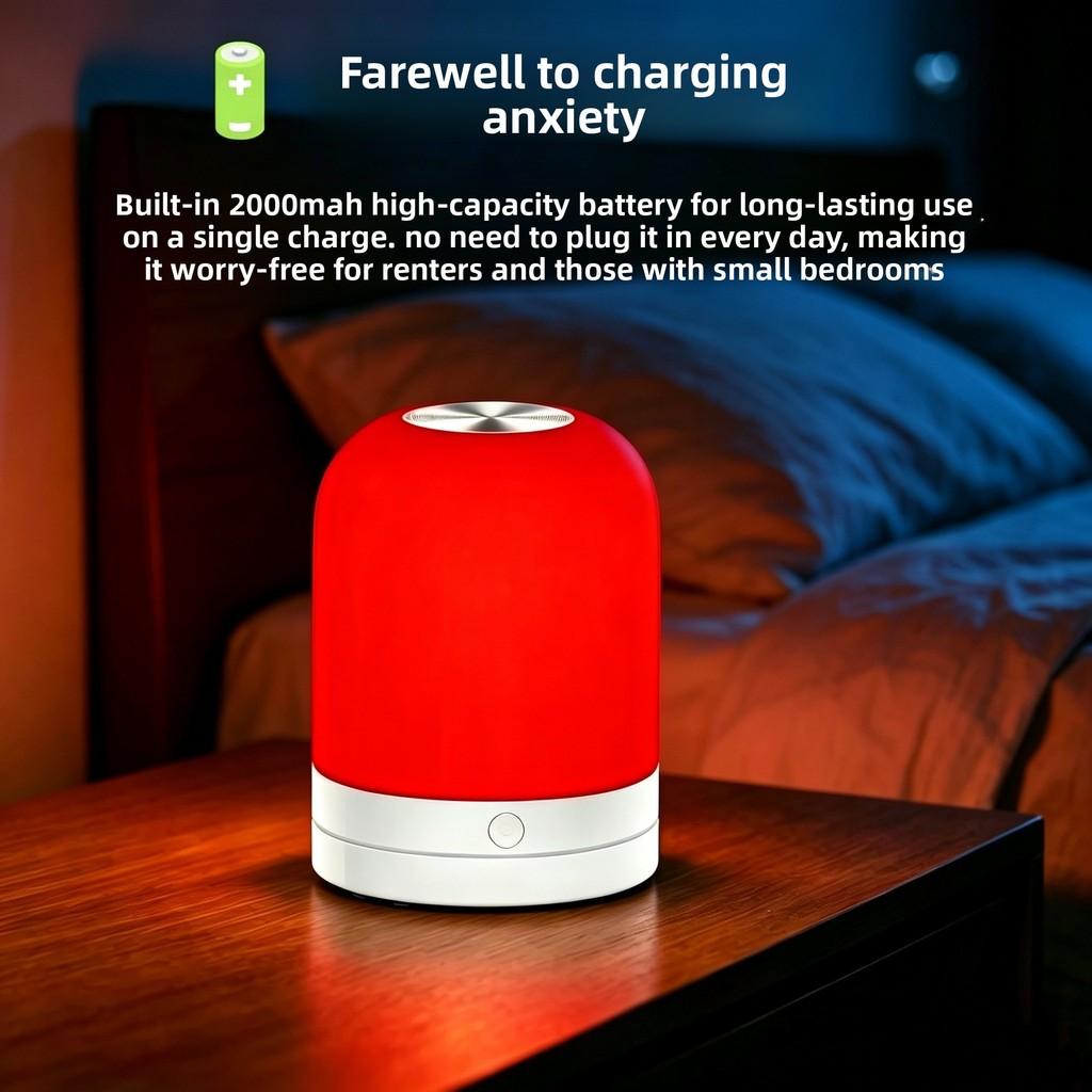 Modern Minimalist Red Light Sleep Night Light With Dimming For Bedroom Relaxation And Meditation