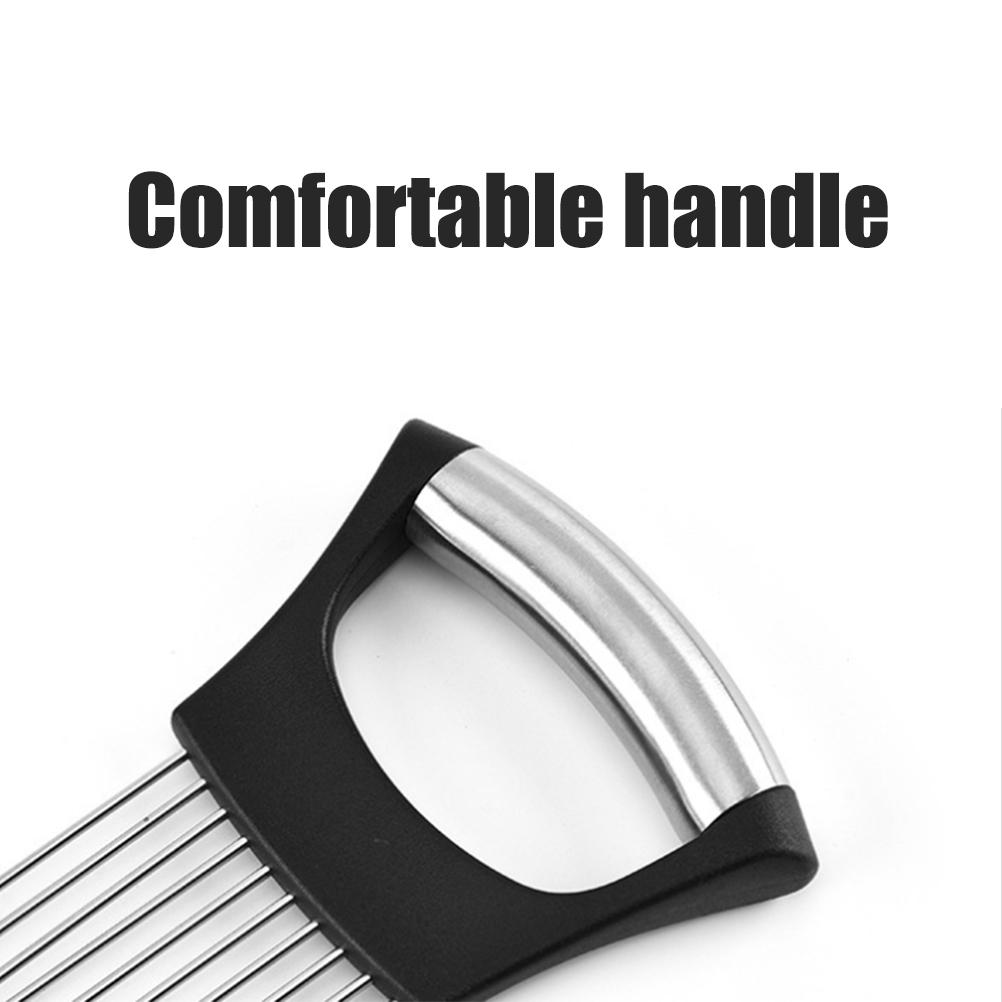 Stainless Steel Onion Holder Slicer Pin Kitchen Tool