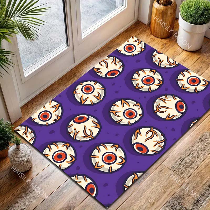 Multi Size Eyeball Halloween Theme Carpet for Living Room Bedroom Bedside Floor Mat Cloakroom Sofa Area Rug Fast Shipping