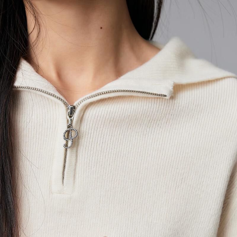 Paro Women's 100% Cashmere Half-Zip Knit Sweater