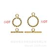 14K Gold Filled Twisted OT Clasp Necklace Bracelet DIY Accessory