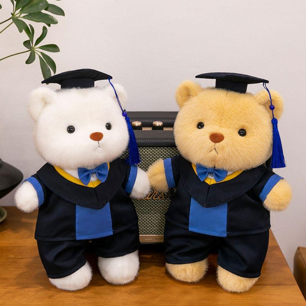 Removable Outerwear Doctor Cap Graduation Bear Doll Sitting Bear Plush Doll  Graduation Season