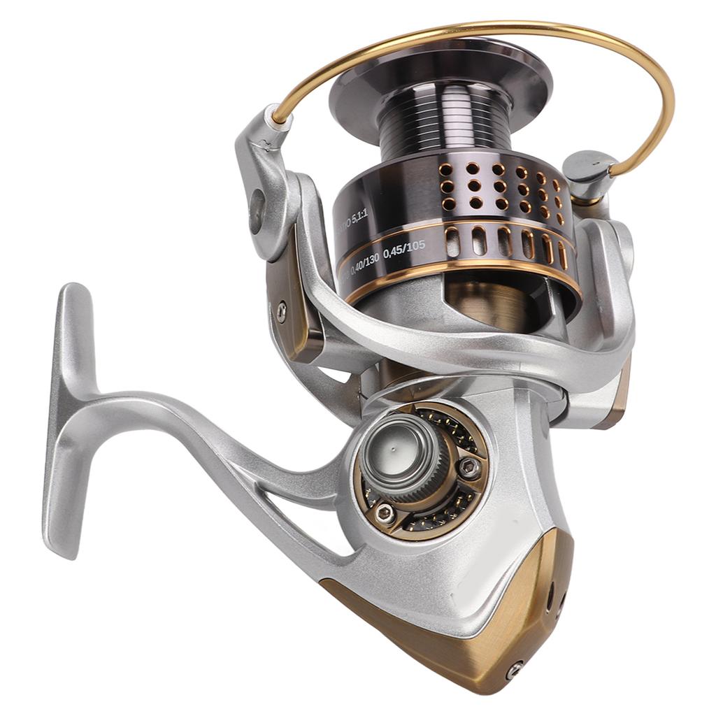 5.1:1 10+1 Kugellager Stationärrolle Wickelschutz Vollmetall Spinnrolle zum Angeln