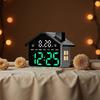 LED Digitaler Wecker Haus Sprachsteuerung Datum Woche Helligkeitsregelung Elektronische Tischuhr mit Nachtlicht 12/24H