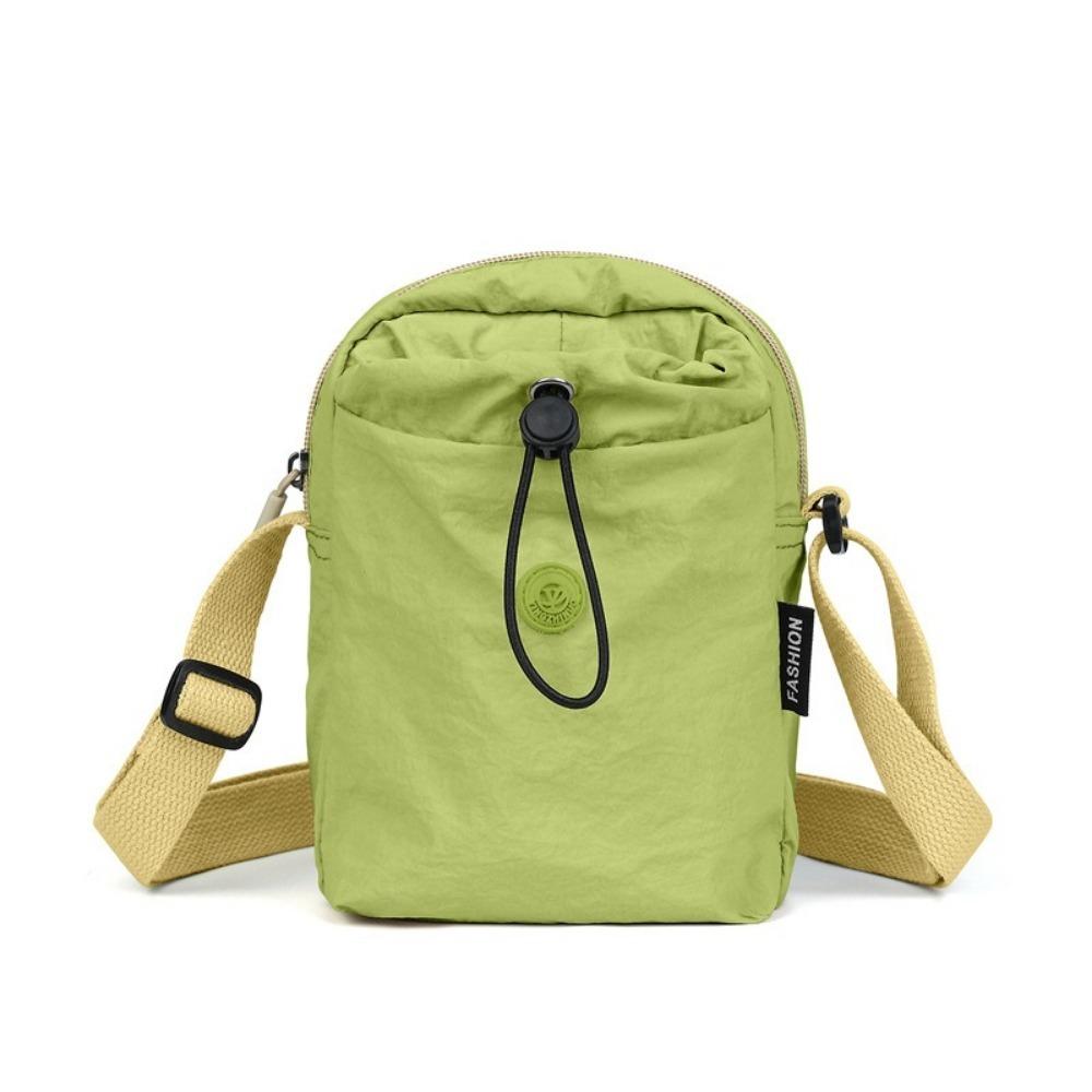 Waterproof Mobile Phone Shoulder Bag Casual Drawstring Crossbody Bag Water Bottle Bag  Sports зелёный