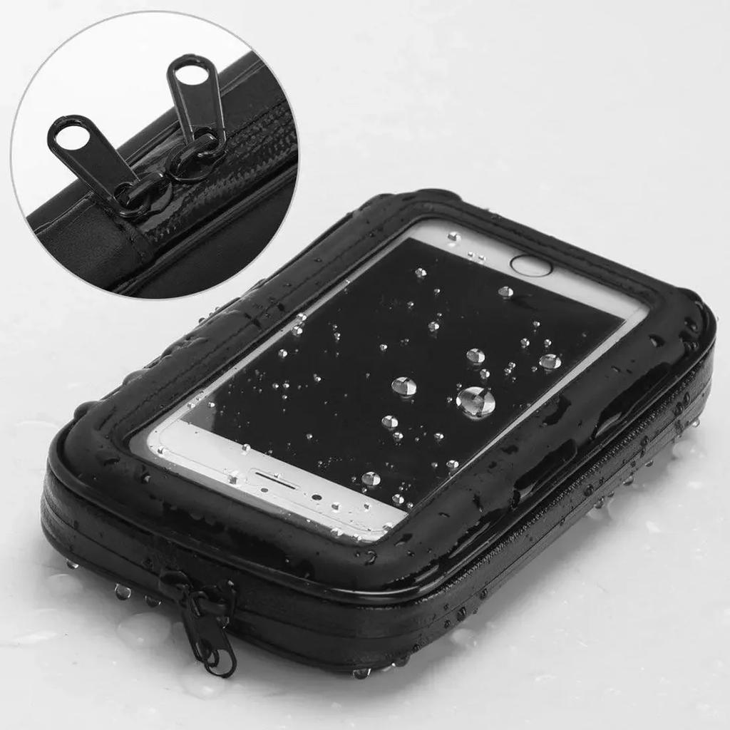 Waterproof Touch Screen Bicycle Motor Phone Holder Motorcycle Bike Handlebar Phone Case Bag For iPhone Samsung Phone Stand Mount
