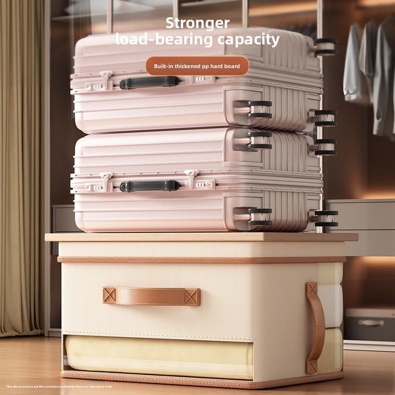 Clothes Storage Box With Dividers Foldable For Bedroom And Closet