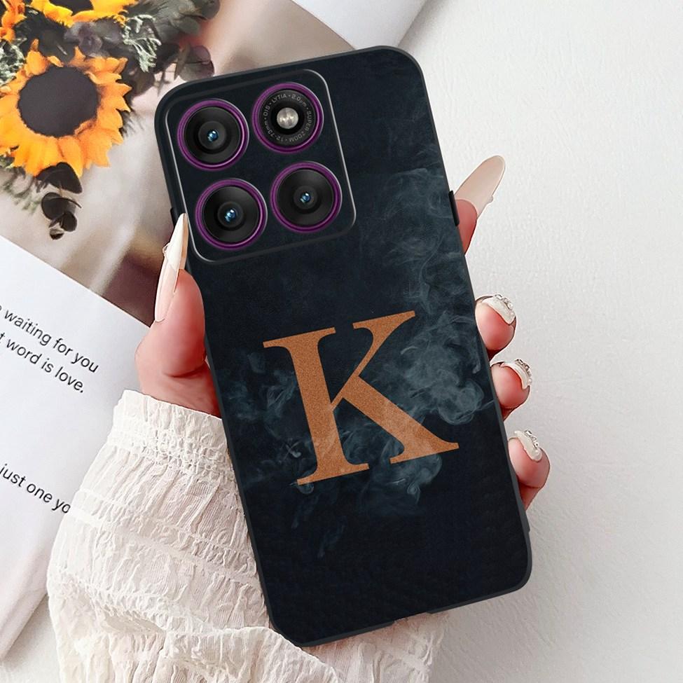 For Motorola Edge 60 Pro Case XT2507-1 Silicone Fashion Luxury A-Z Letters Shockproof Back Cover For Moto Edge 60Pro Phone Case