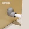 Silicone Anti-Collision Door Wedge with Round-Head Magnet, No-Drill Silent Door Stopper for Bathroom