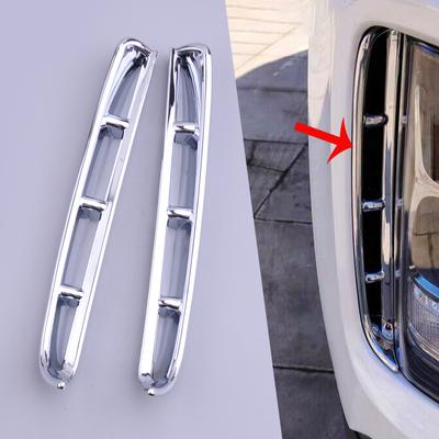 Chrome Style Car Headlight Lamp Air Inlet Cover Trim Decoration Fit For Hyundai Santa Fe
