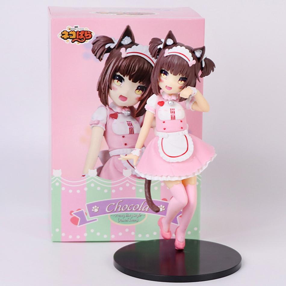 New Cat Maid Anime NEKOPARA Figure Chocolates Vanilla Cute Pretty Cat Style Model PVC Static Child Toys Collectible Gifts