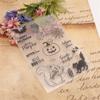 Halloween Clear Stamp Metal Cutting Dies Set for DIY Craft Making Embossing Photo Album Scrapbooking Home Decoration