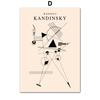 Geometria Astratta Linee Gatto Opere Vintage Arte Scandinava Poster e Stampa, Decorazione Murale su Tela, Pittura per la Casa, Soggiorno