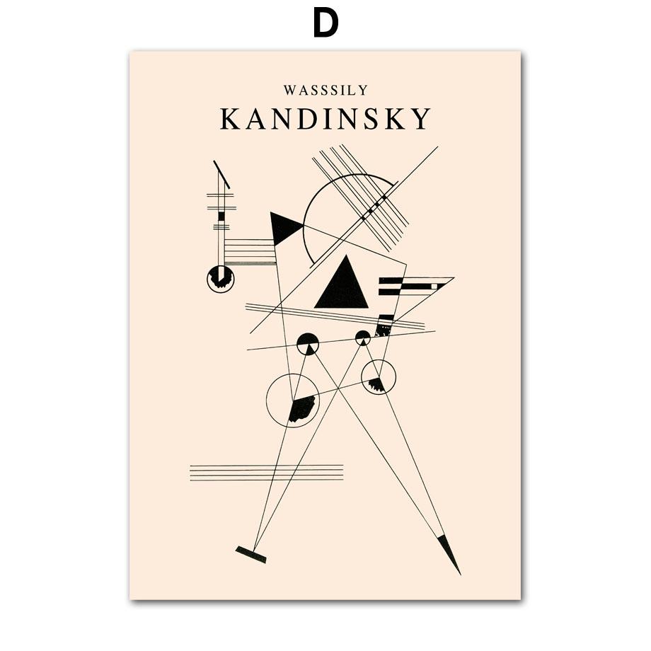 Geometria Astratta Linee Gatto Opere Vintage Arte Scandinava Poster e Stampa, Decorazione Murale su Tela, Pittura per la Casa, Soggiorno