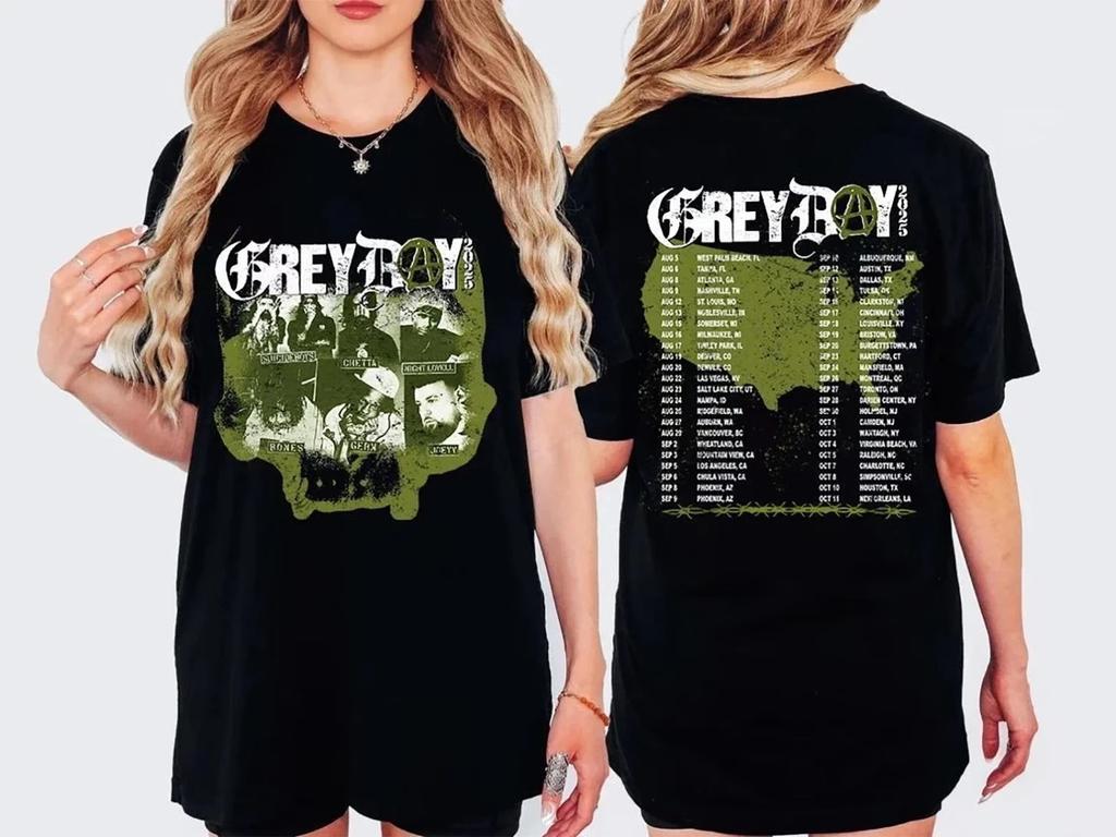 Greyday 2026 North America Tour Suicideboys Hiphop Unisex T-Shirt Cotton Full Si