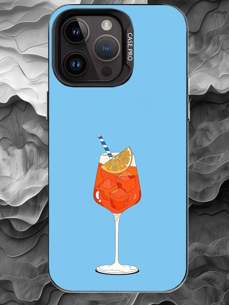 A-Aperol Spritz Phone Case For iPhone 17 16 15 14 13 12 11 Pro Max Plus Silver Matte Black Cover