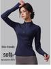 Quick-Dry Slim-Fit Stand-Up Collar Sports Jacket for Running & Yoga
