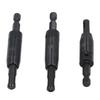 3Pcs Woodworking Hinge Drill Bit Set HSS 1 4in Hex Shank Positioning Drilling Drill Bit Set 1 8in 7 64in 3 32in