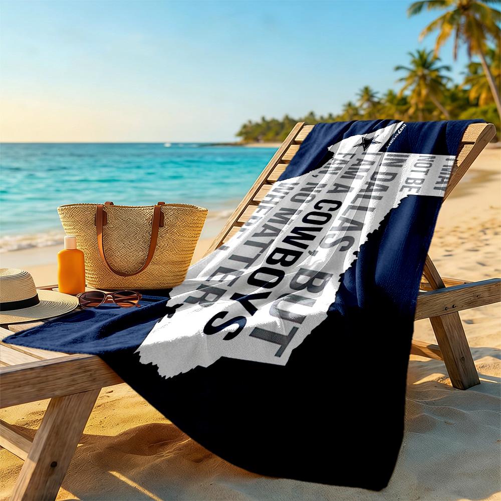 Dallas Beach Towel High Absorbency & Quick-Dry Comfortable Lightweight