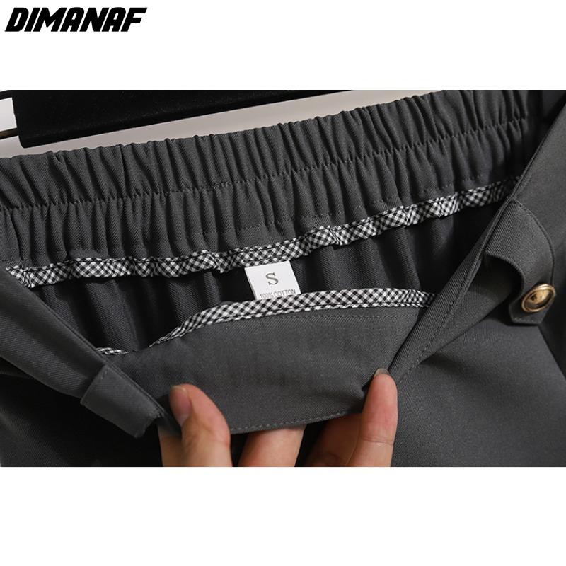 DIMANAF 2024 Spring Summer Plus Size Damkjolar Lös resår i midjan Oversize Mode A-Line solida veckade långa kjolar