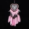 Valentinstag Böhmischer Traumfänger Handgefertigte Wanddekoration Feder Windspiel Anhänger Perfektes Geschenk für Spirituelle & Boho-Liebhaber