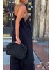 2025 Summer Sexy Backless Cross Long Dress for Women