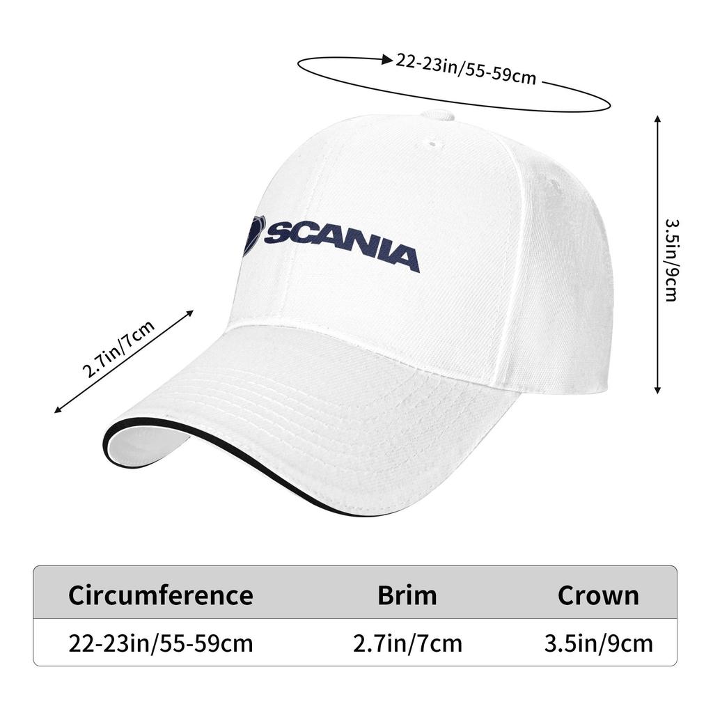 Scanias Art Design Baseball Cap Sun  Running Hippie Hot Sale Washed Hip Hop Hats Men Women y2k Retro Print Baseball Caps
