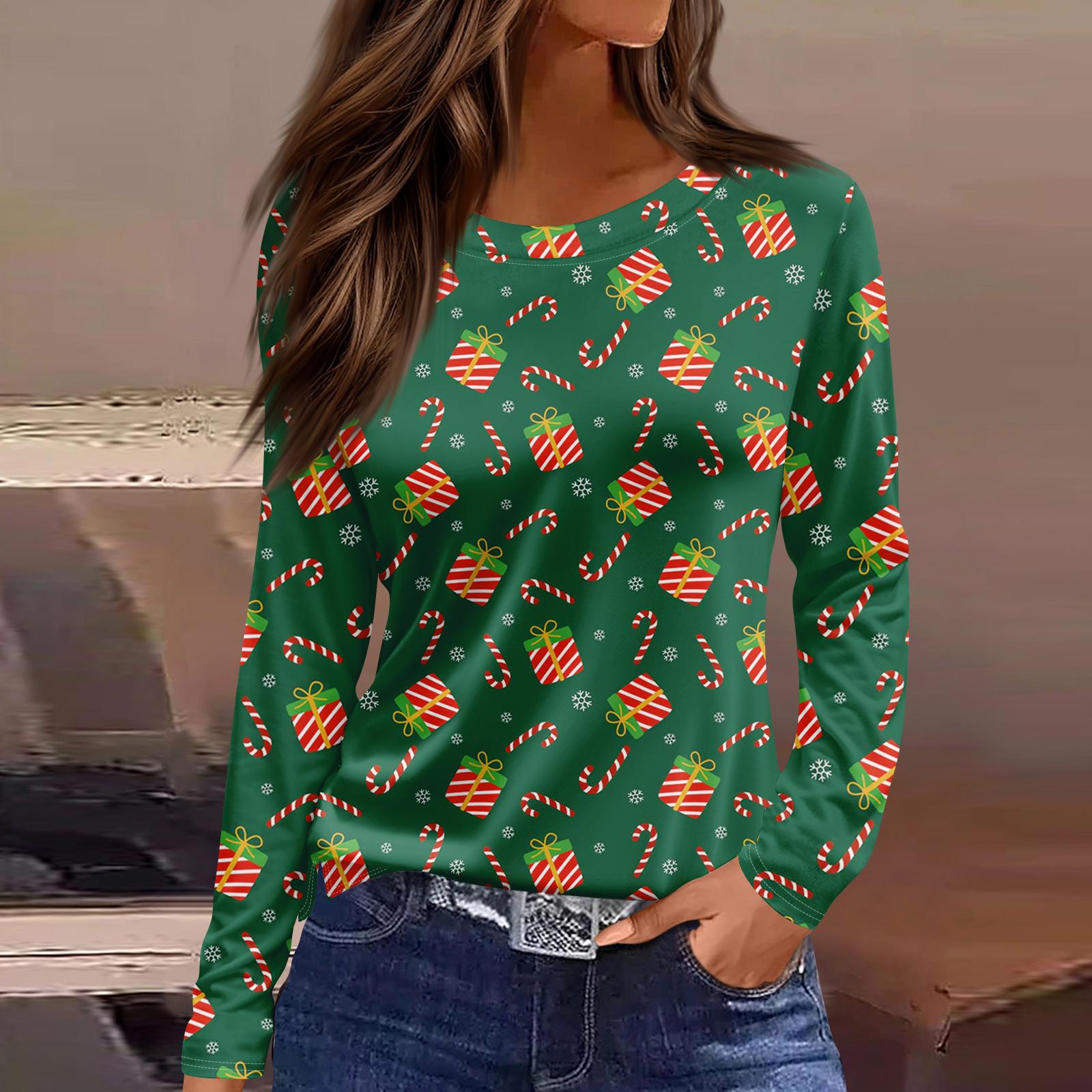 

Женская модная повседневная свободная футболка с разрезом и круглым вырезом с длинным рукавом с принтом, женский топ XXXL