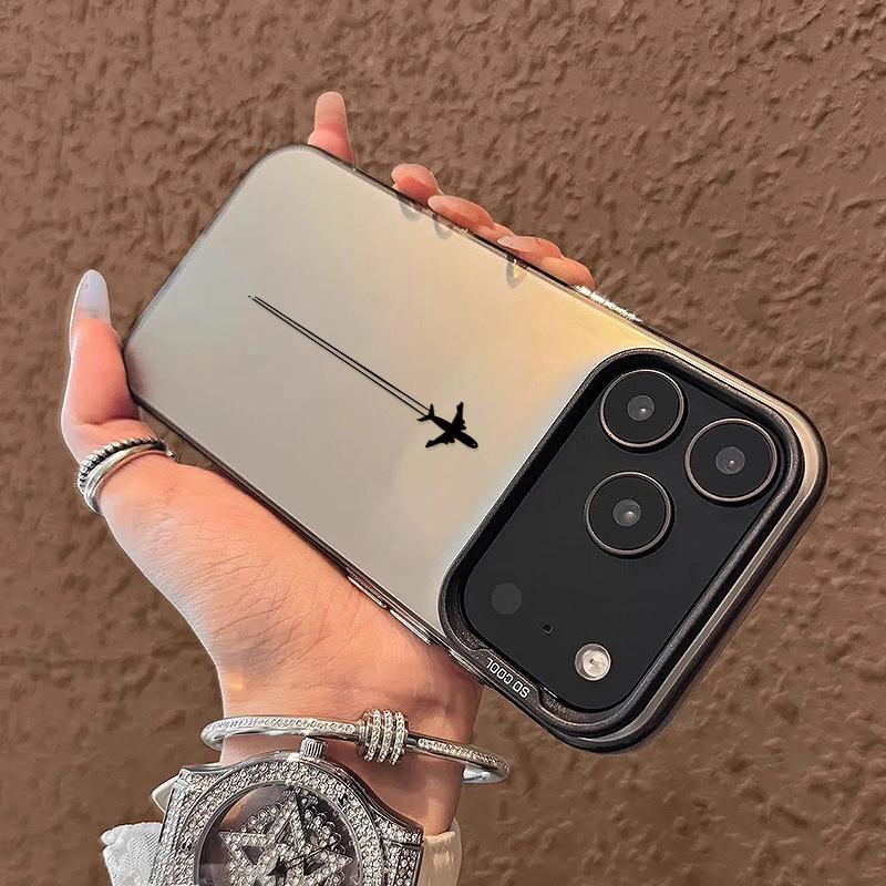 Airplane Tail Pattern Phone Case for iPhone 17 16 15 14 13 12 11 Pro/Max/Plus Anti Drop and Anti Shock Rear Cover
