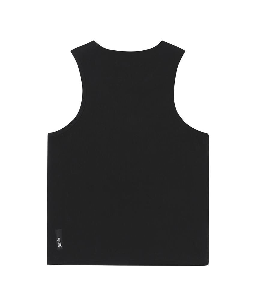 Syupeodeulai W Vintage Rib Sleeveless Black
