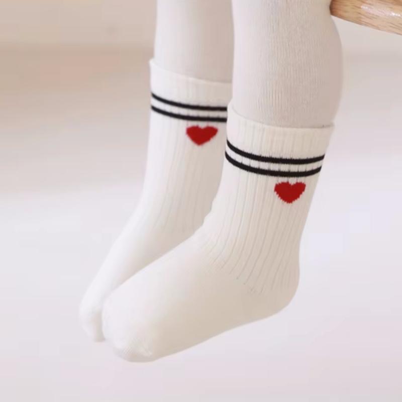 3Pairs/Lot Children's Socks For Boys Girls Striped Student Sport Baby Socks 0-8Yrs Kids Cute Letter Bear Bow Sock Spring Autumn