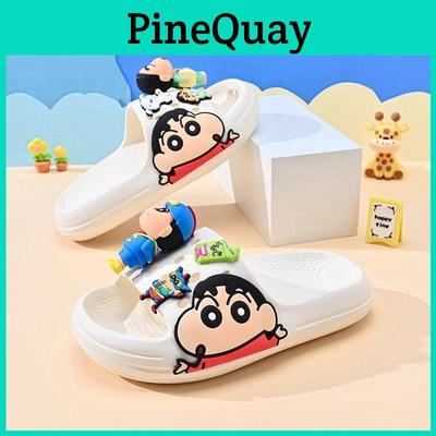 Comfortabele En Stijlvolle Crayon Shinchan Kinder Zomer Slippers Zachte Zool Antislip Ontwerp