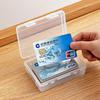 Star Card Storage Box: Transparent Dustproof Organizer for Small Cards, Albums, Badges & Desktop Items.