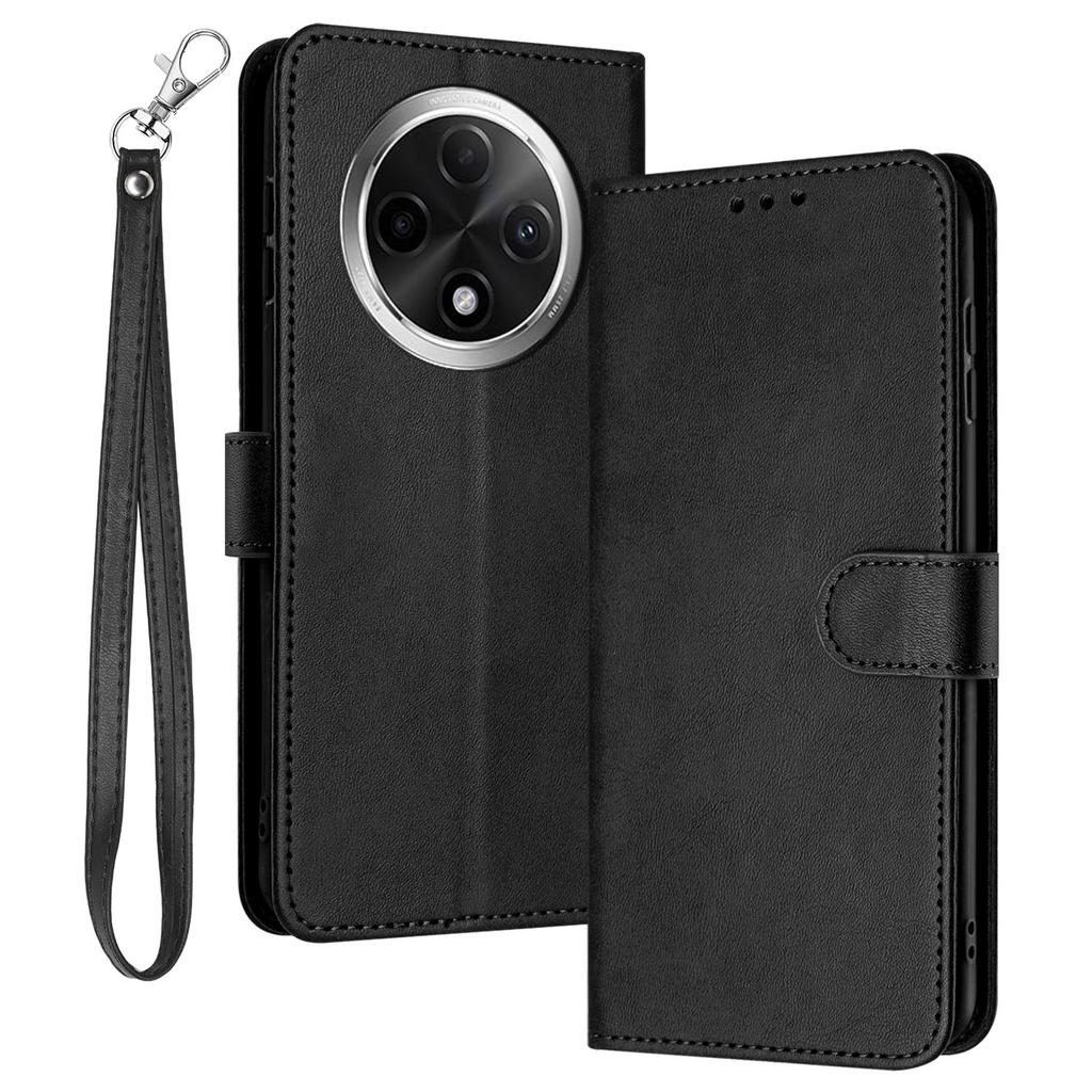 For Oppo A2 Pro 5G/A3 Pro (China) 5G Case Calf Texture PU Leather Stand Wallet Phone Cover