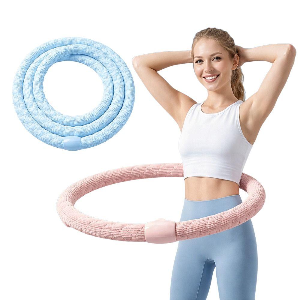Bounce Spring Fitness Hoop Foldable Fitness Waist Trainer New Spring Tube Yoga Circle  Women