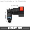 A ABSOPRO Car Fuel Line Hose Quick Release Connector 90 Degree 5/16" 7.89mm SAE