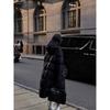 2025 Korean Style Women's Warm Hooded Mid-Length Down Coat