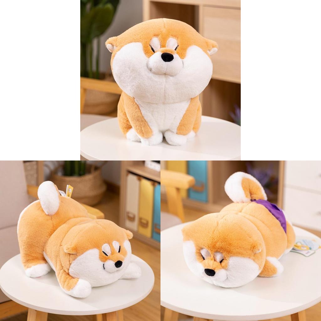 Adorable Plush Shiba Inu Doll Soft Cuddly Toy For Home Decor Gift And Hugging Comfort