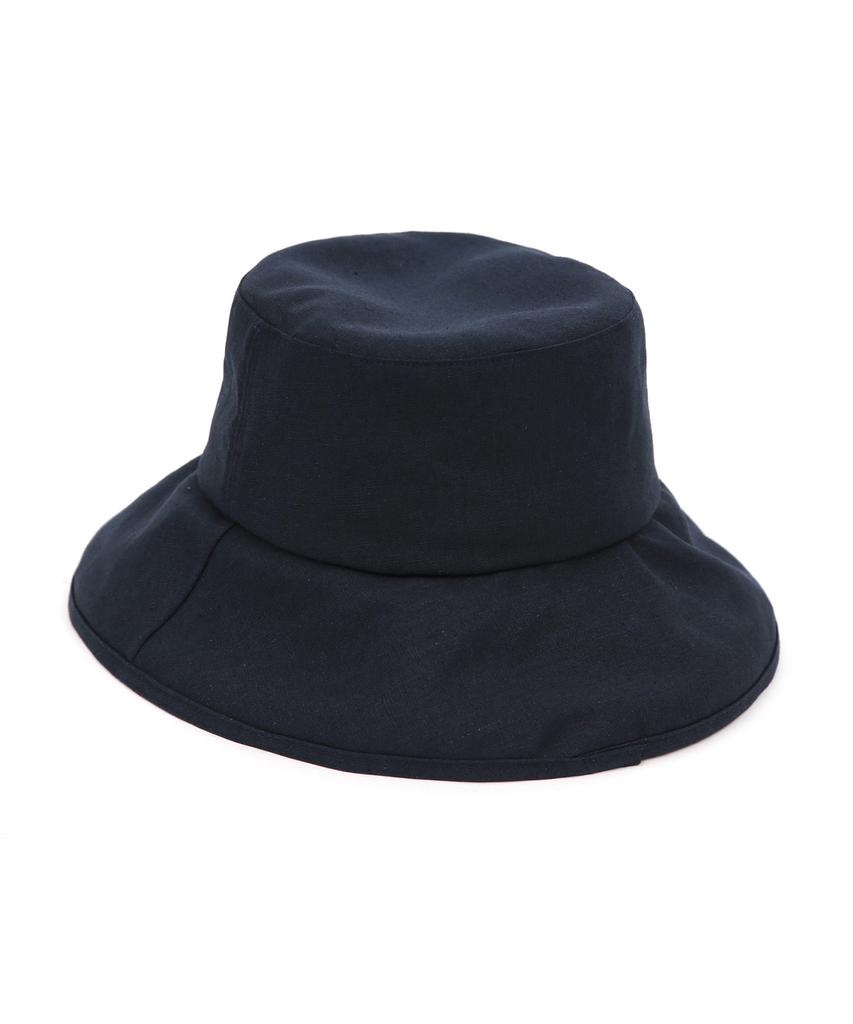 Eondeokeonteulolseutyudio Linen Bucket Hat Fold Bucket / Linen / From / D Sea