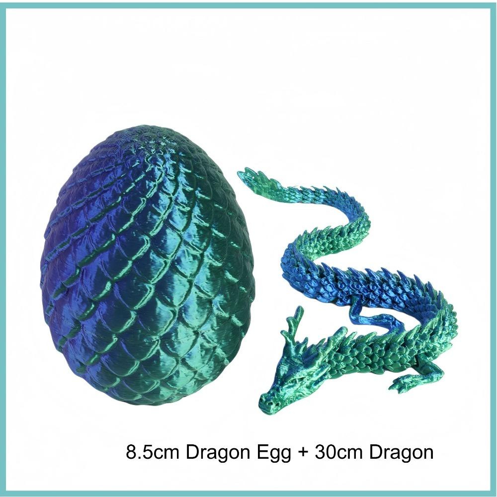3D Mini Chinese Dragon Surprise Egg Movable Joint Tabletop Decoration Collectible Gifts And Toys Home Dragon Articulated