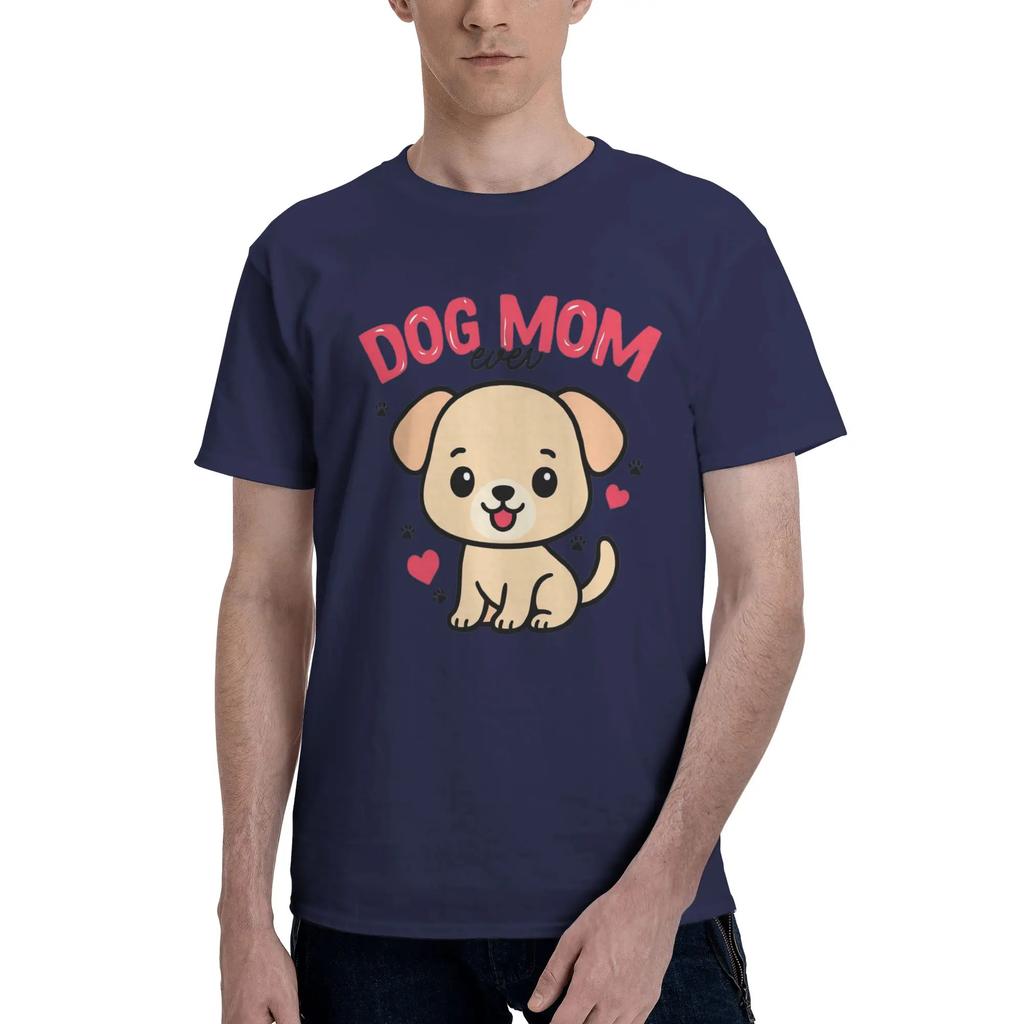 Beautiful fluffy dog for pet mom 100 Cotton TShirt Mens Fashion T Shirts Men Round Neck Short Sleeve S6XL