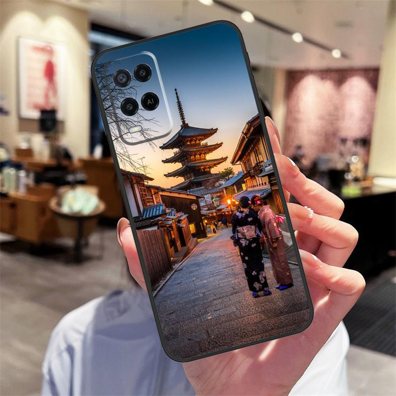 Japanese Temple Kyoto Case For Oppo A94 A74 A54 A18 A38 A58 A78 A98 A40 A60 A80 A16 A76 A96 A15 A17 A77 A57S Cover