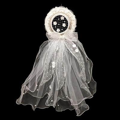 Headdress Gothic Lolita Hat Flower Headdress Lace Veil Lolita Charm Flower Decoration Halloween Head Accessory Gothic Punk Lolita Headdress Stage