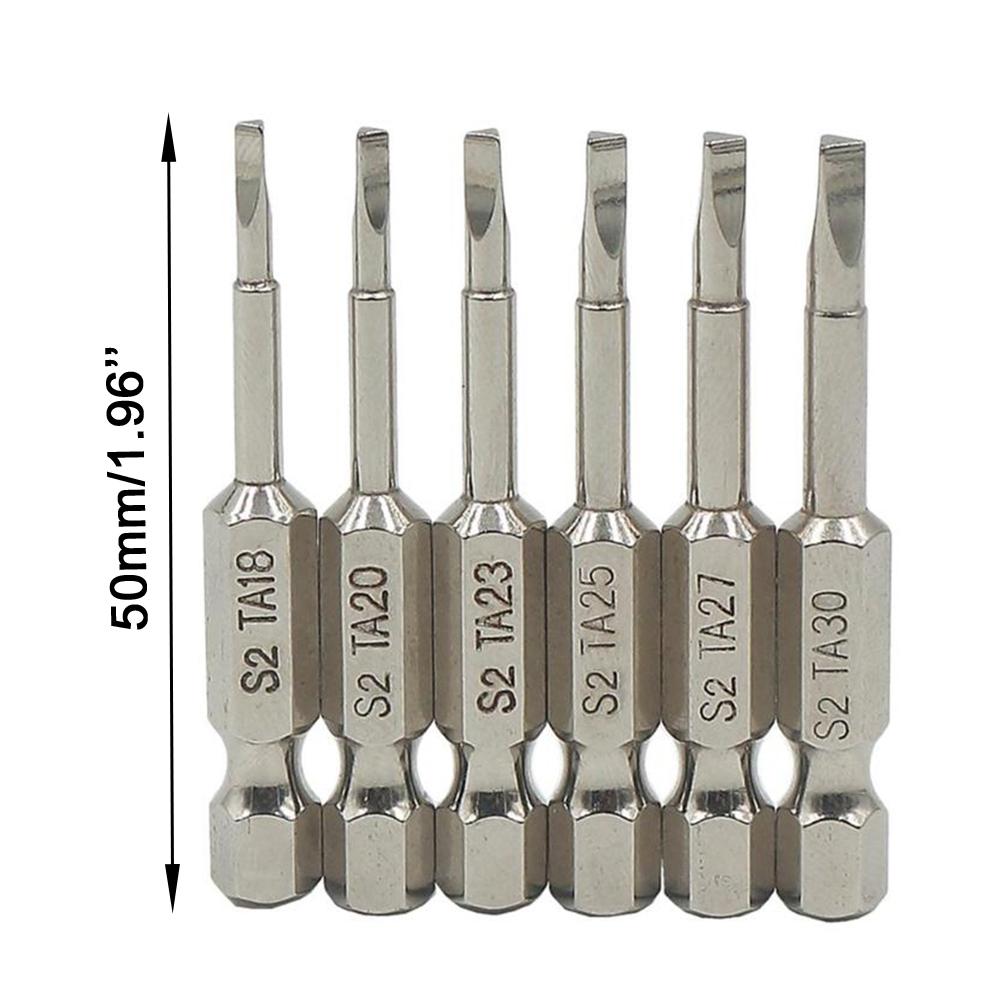 Drill Bit Magnetic Triangle Security Screwdriver Bits Steel Hex Shank