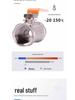 Ameiko 1/2" Two-Piece 304 Stainless Steel Ball Valve with Female Thread for High-Temperature Water Control