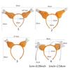 Spoof Turkey Leg Hairhoop Plush Chicken Leg Headband Cosplay Costume Festive Party Headdress Adult Kids Funny Headpieces