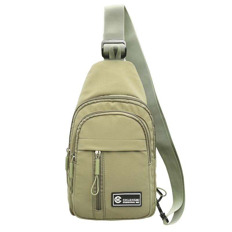 Chest Bag Lightweight Student Crossbody Bag Outdoor Riding Multifunctional Waist Bag Multi-Compartment Mobile Phone Bag