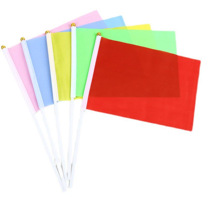 Five-color Hand-waving Sports Pennant - Small Red Flag for Events